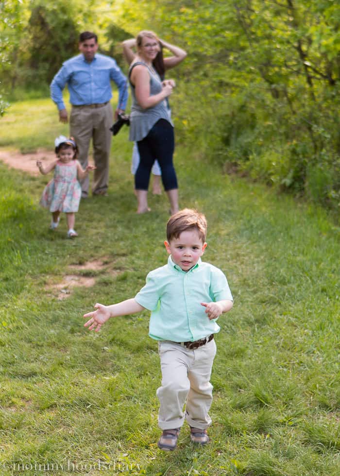 First Family Photo Shoot - behind the scenes