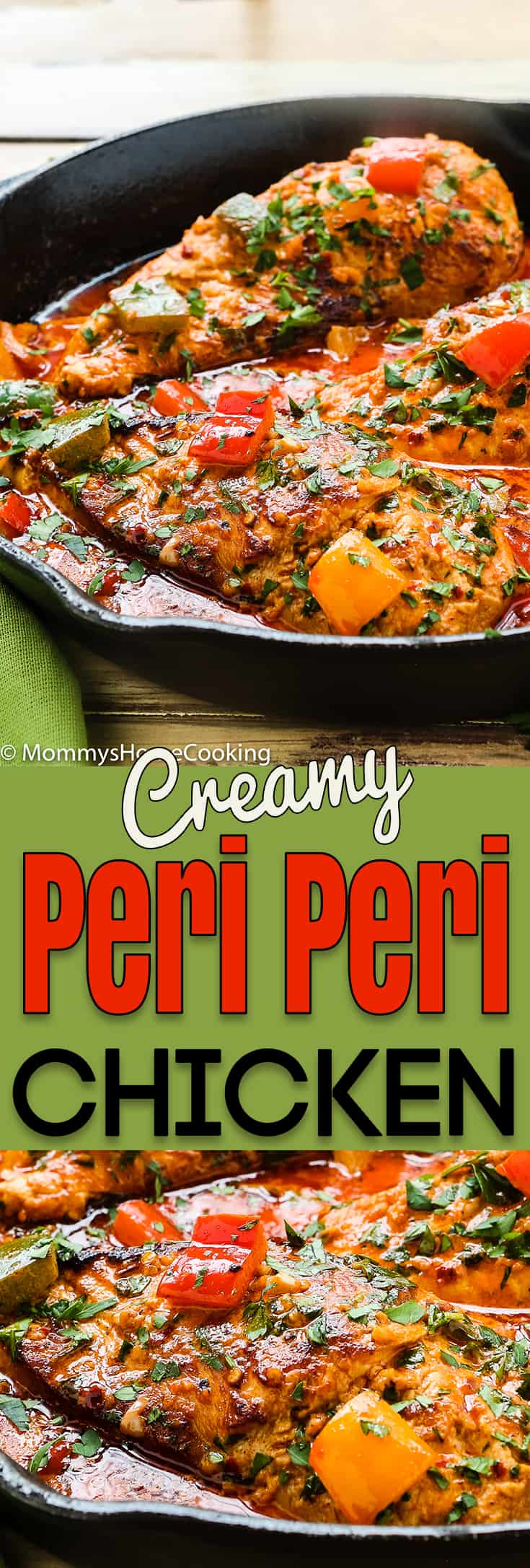 This Creamy Peri Peri Chicken is zesty, succulent, and easy to pull off. A simple weeknight dish, yet fancy enough to wow your guests at any gathering. https://mommyshomecooking.com