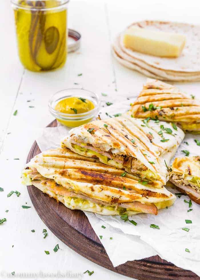 These Cuban Quesadillas are ridiculously easy to make, delicious, and bursting with flavor!  Perfect for an easy, NO-FUSS meal. https://mommyshomecooking.com