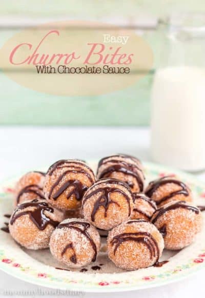 Easy Churro Bites with Chocolate Sauce | Mommyhood's Diary