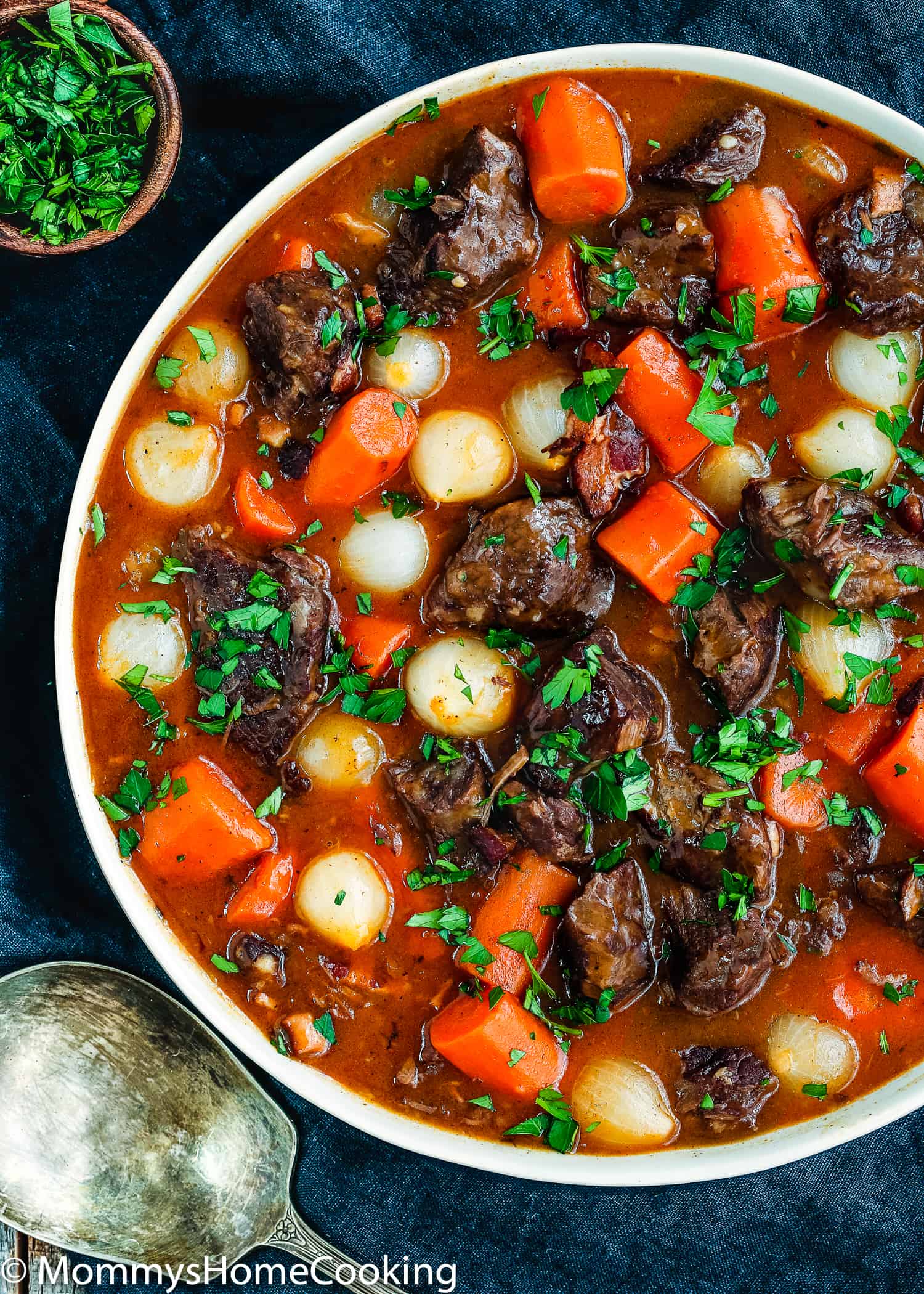 This Easy Instant Pot Beef Bourguignon Recipe has never been faster, easier, and yummier. This supremely delicious melt-in-your-mouth comfort dish is easy enough for a simple weeknight dinner and elegant enough for entertaining. https://mommyshomecooking.com