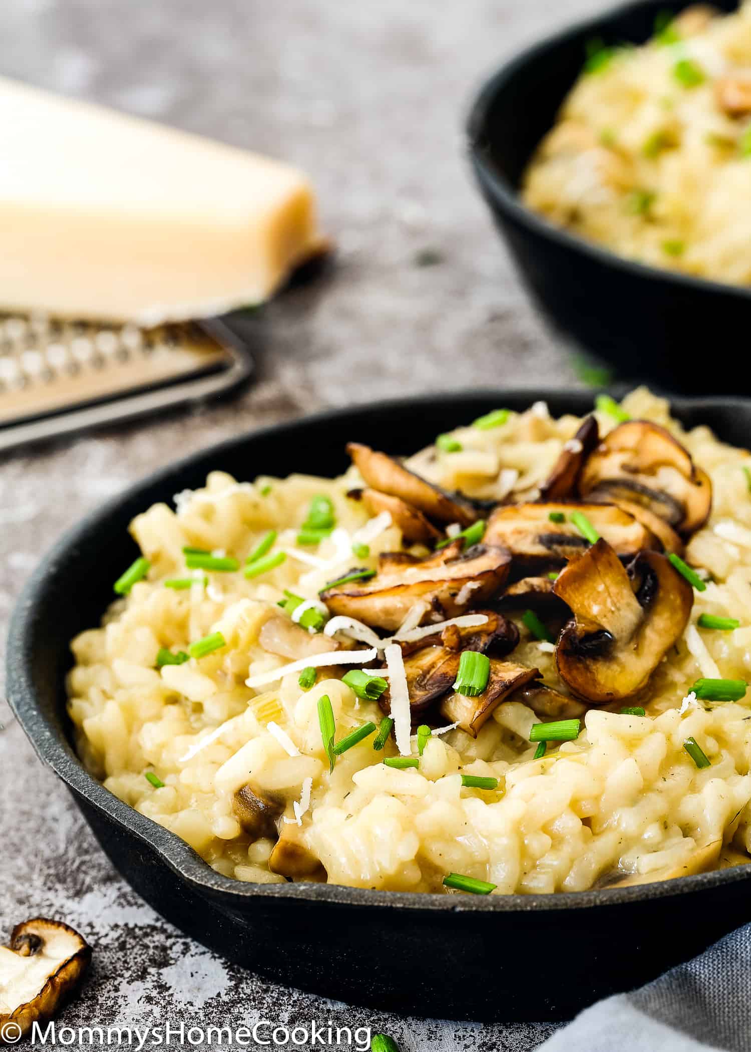 This Easy Pressure Cooker Mushroom Risotto recipe is quick, easy and hassle-free. Perfectly creamy and silky, this rice can be served as a luscious side or unique main dish. https://mommyshomecooking.com