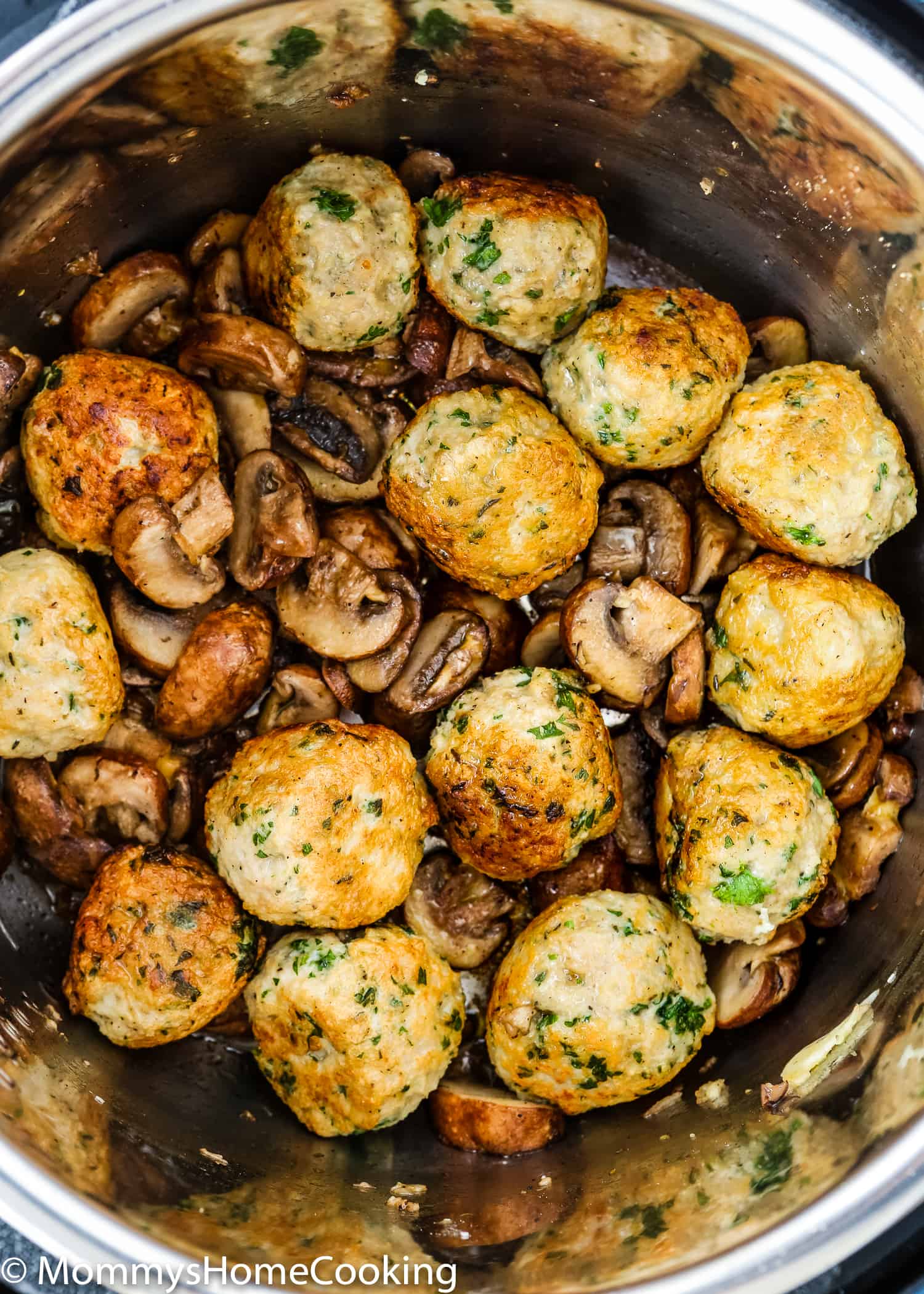 These Easy Instant Pot Stroganoff Meatballs are simply scrumptious! It takes only 30 minutes to make this family favorite dish. Made from scratch, NO canned stuff. https://mommyshomecooking.com