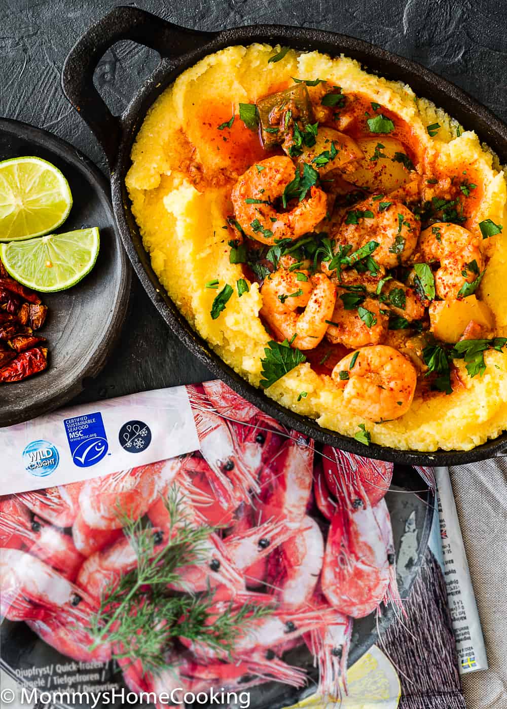 Peri Peri Shrimp with Polenta 