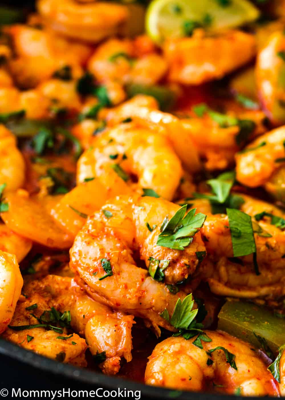 peri peri shrimp with parsley 