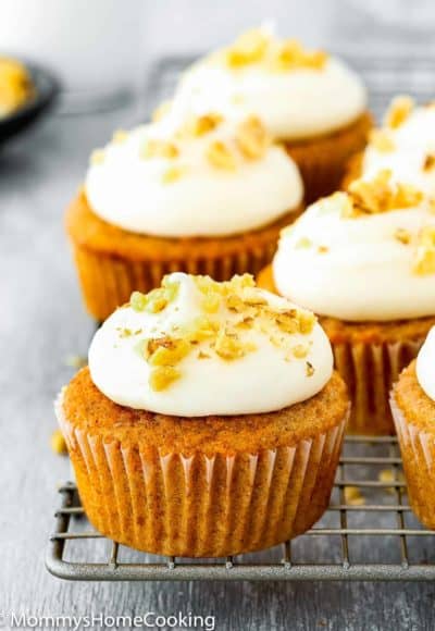 Eggless Carrot Cake Cupcakes | Mommy's Home Cooking