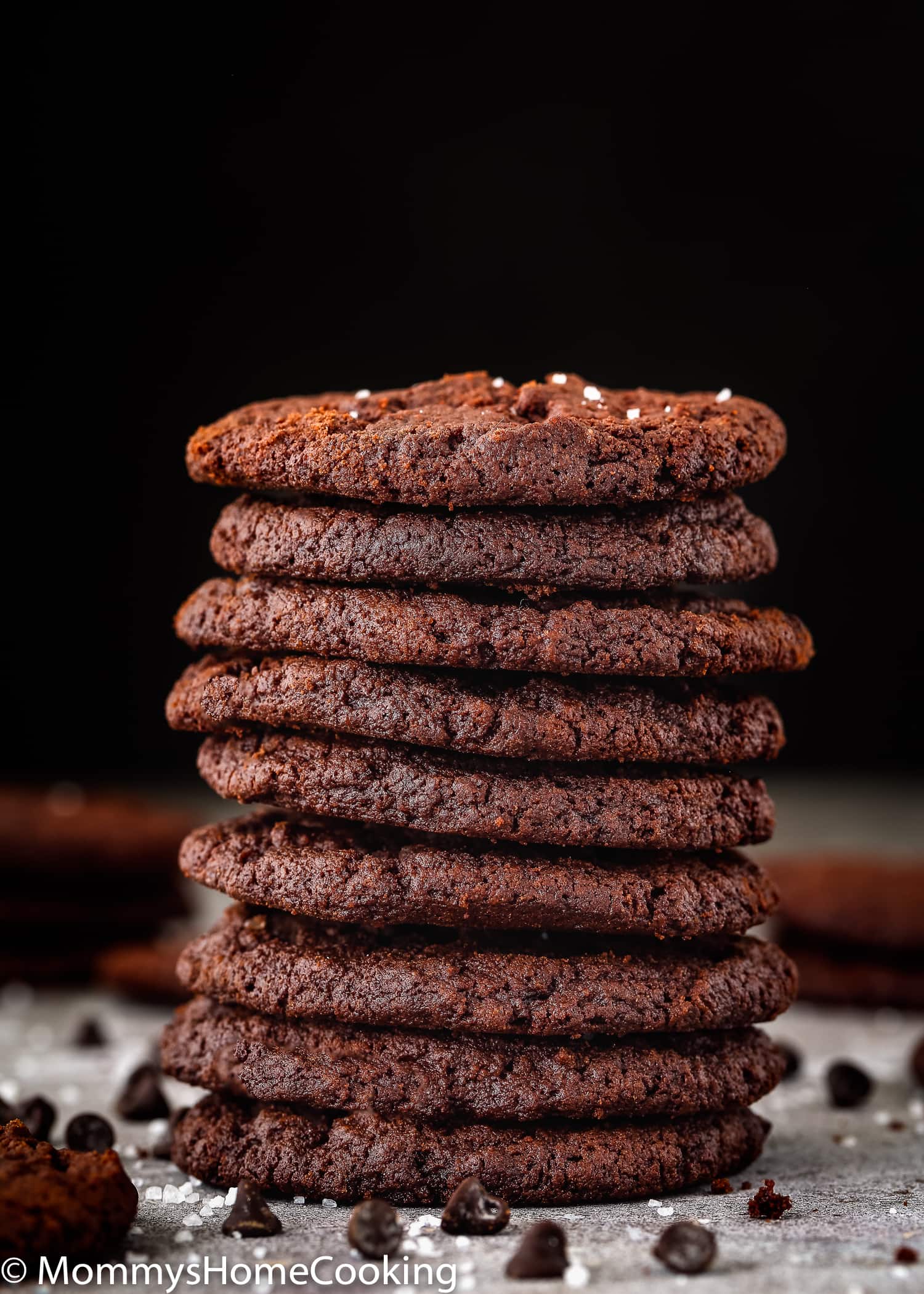 Eggless Dark Chocolate Cookies | Mommy's Home Cooking