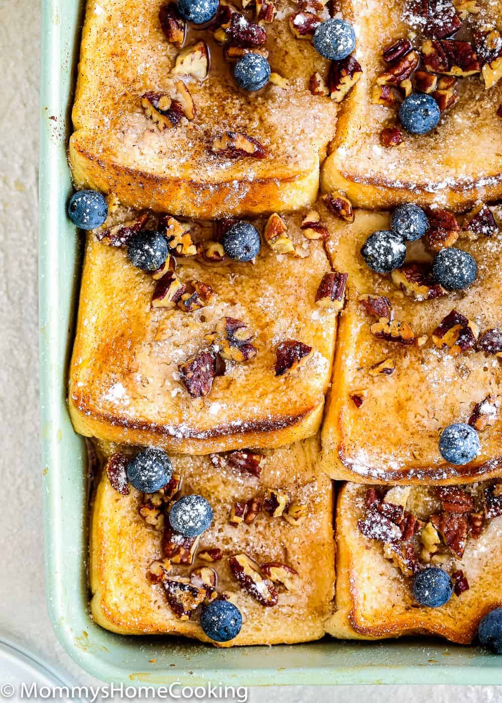 easy to make Eggless French Toast Casserole