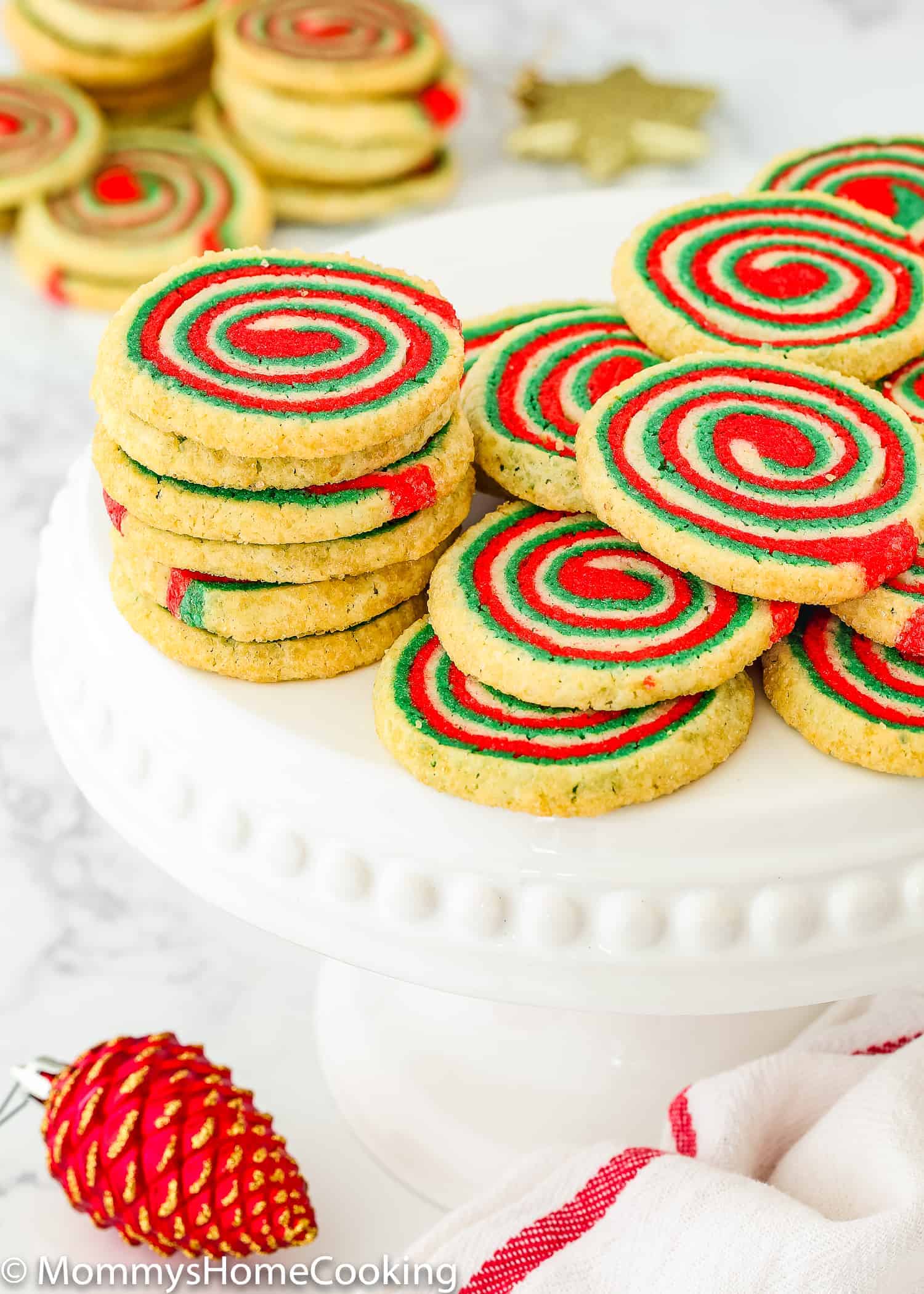 Eggless Icebox Christmas Pinwheel Cookies | Mommy's Home Cooking