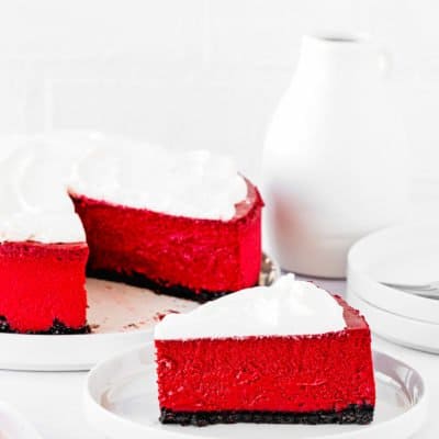 Eggless Red Velvet Cheesecake 1 400x400