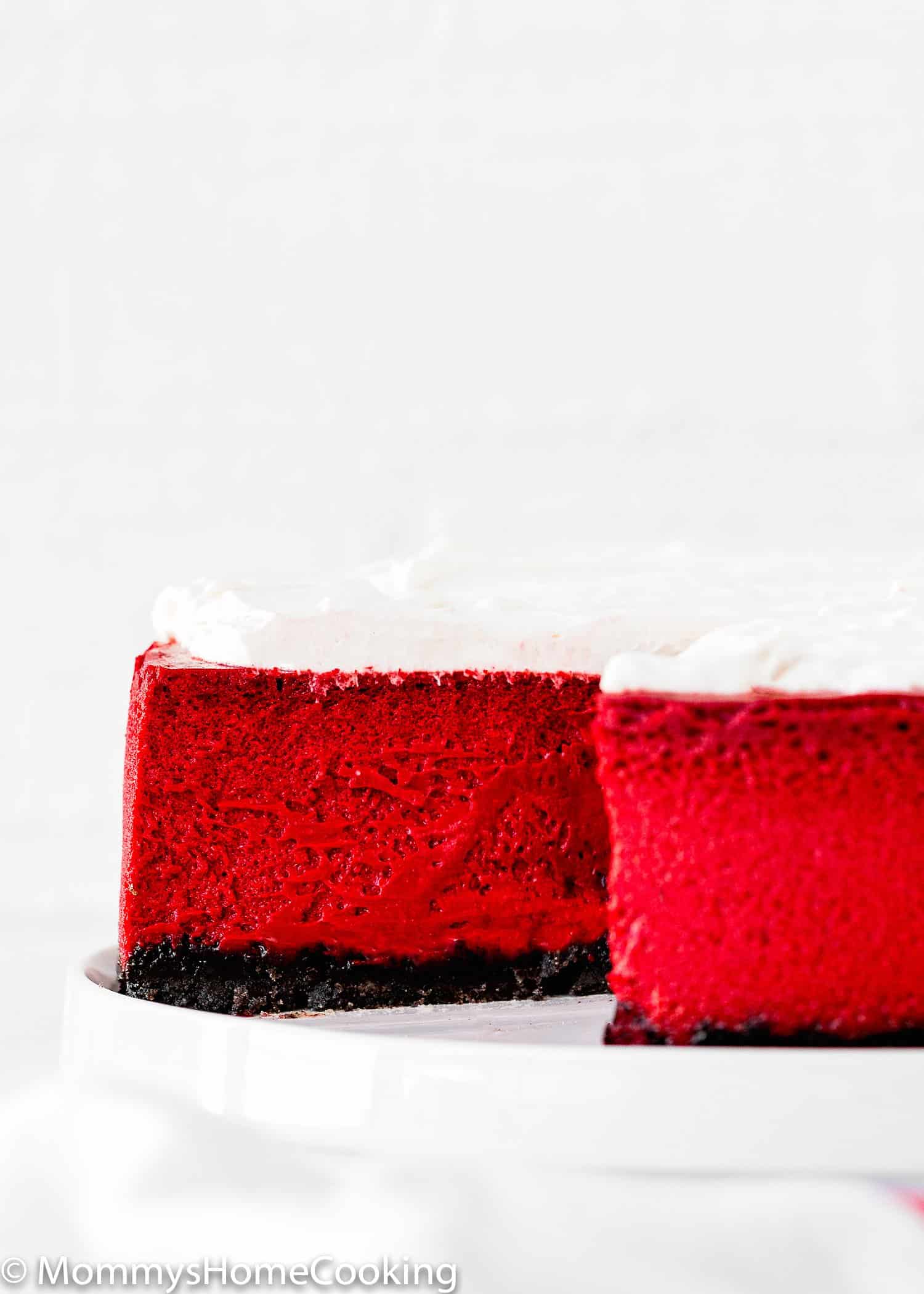 Eggless Red Velvet Cheesecake 5
