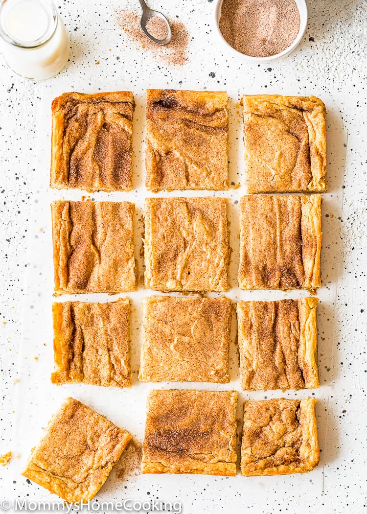 Eggless Snickerdoodle Bars
