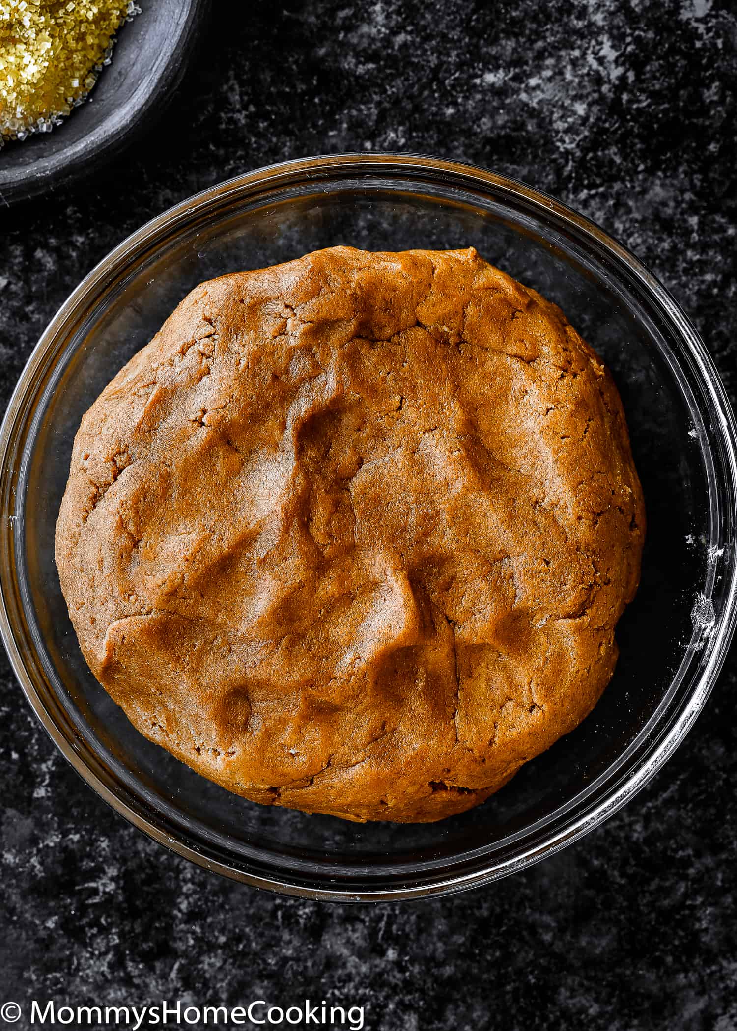 Eggless Molasses Cookie dough in a bowl