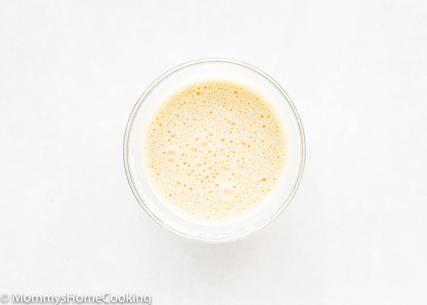 evaporated milk and cornstarch mix together in a bowl.