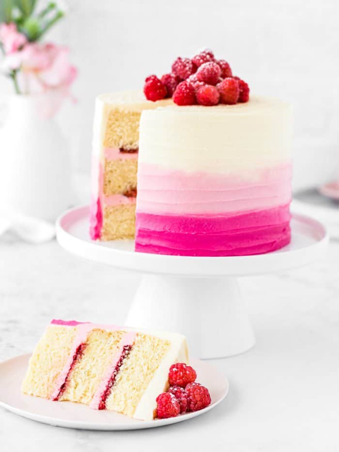 Eggless Vanilla Raspberry Cake 1 700x933