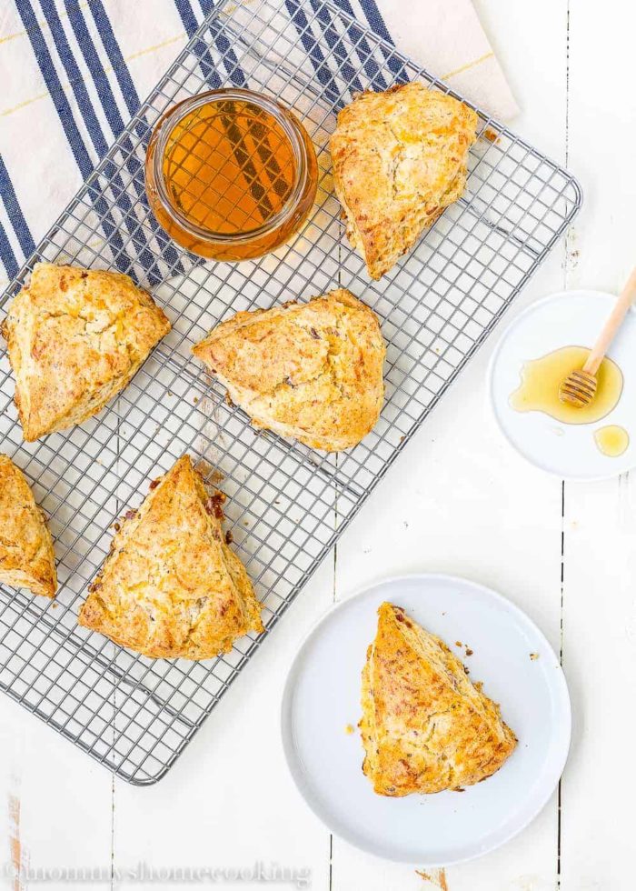 Honey Bacon-Cheddar Scones-5