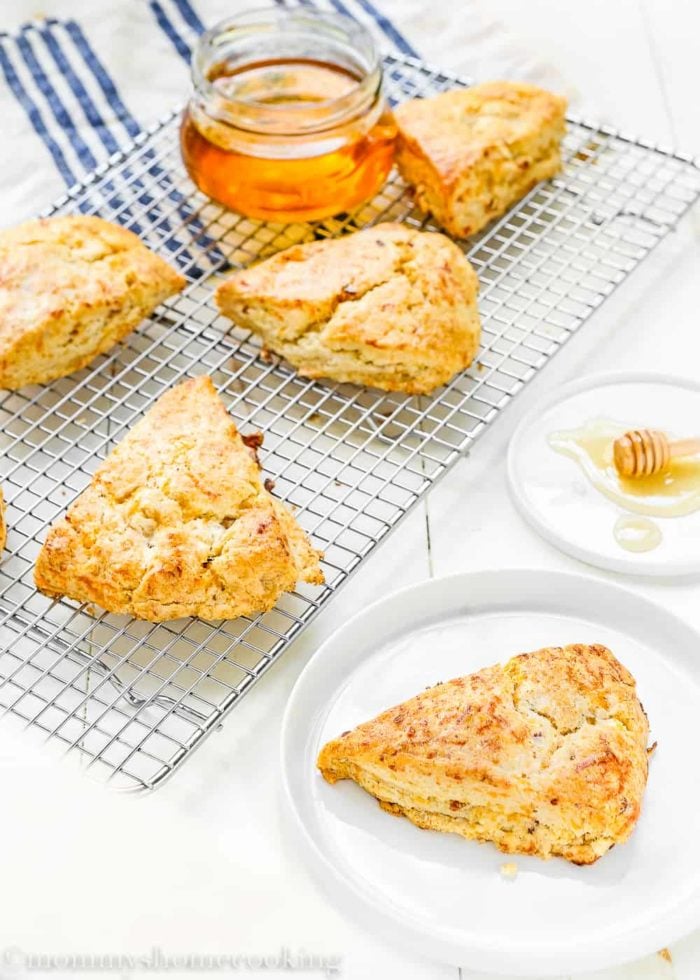 Honey Bacon-Cheddar Scones-6