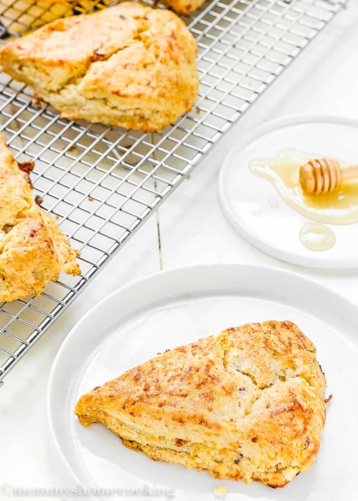 Honey Bacon-Cheddar Scones-7