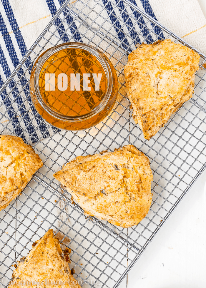 Honey Bacon-Cheddar Scones-8