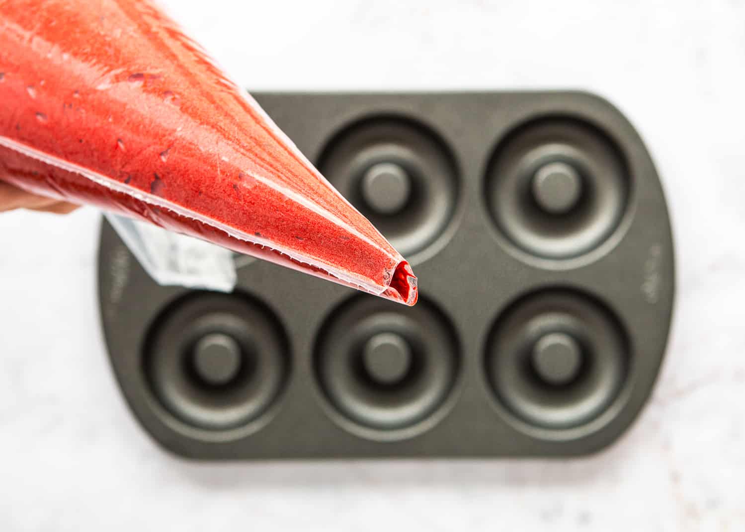 How to Make Easy Eggless Red Velvet Donuts step 6