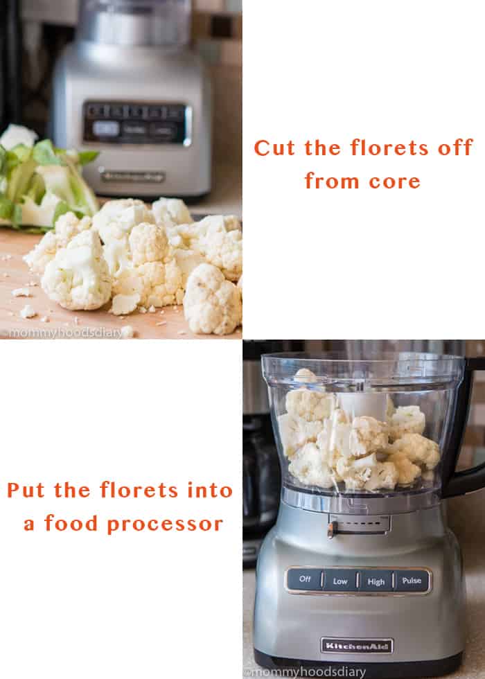How to make cauliflower rice - Step by Step 