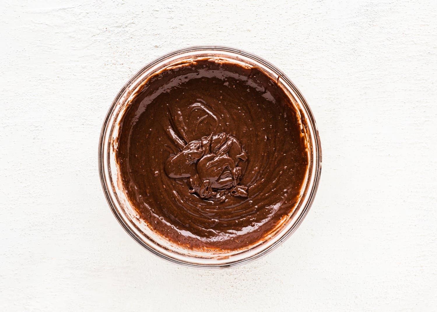 egg-free chocolate cupcake batter in a bowl. 