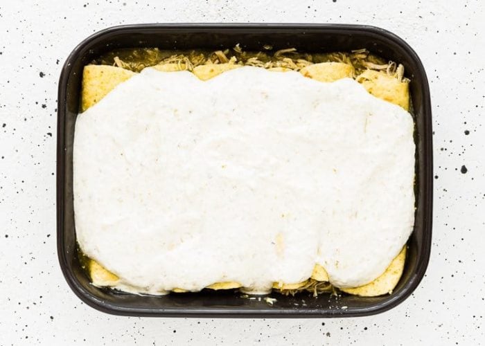 How to make Quick and Easy Enchiladas Suizas step 8