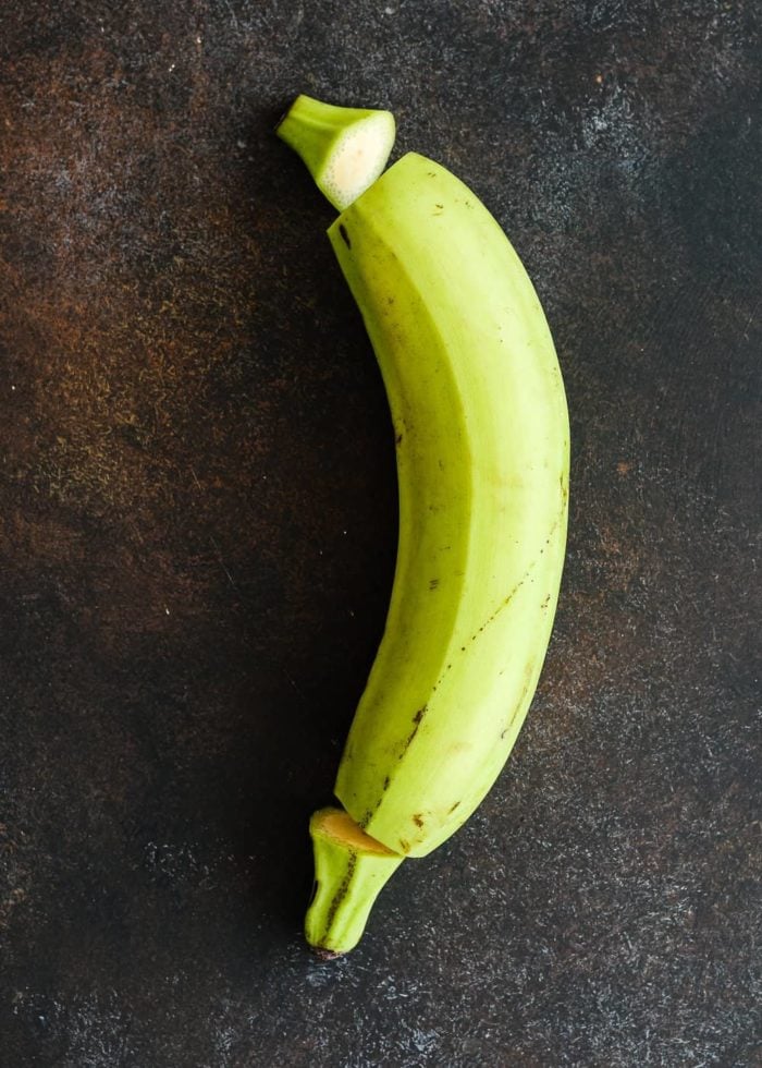 how to peel a green plantain