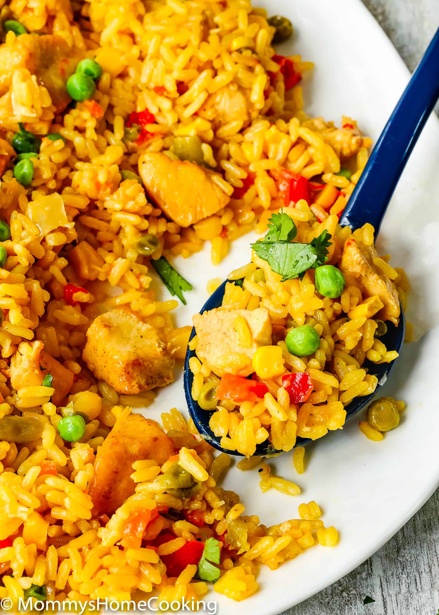 This Easy Instant Pot Arroz con Pollo recipe is ridiculously easy to make and unbelievably delicious! It has protein, vegetables, and grains cooked together in one pot in about 30 minutes. This one is definitely one to keep in your rotation. https://mommyshomecooking.com