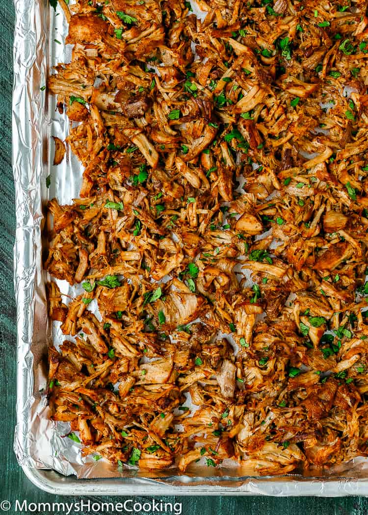 How to crisp Instant Pot Mexican Pulled Pork in the oven