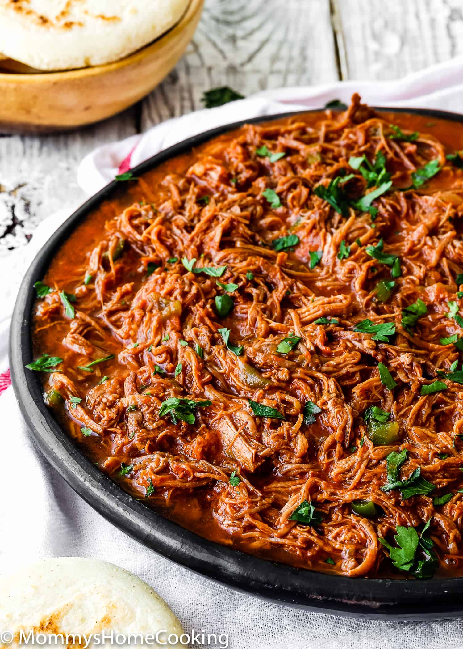 This Instant Pot Venezuelan Shredded Beef is beyond delicious! Made quick and easy in the Instant Pot, this shredded beef is fantastic for tacos, arepas, burritos, empanadas, quesadillas, sliders or just served on rice or mashed potatoes. https://mommyshomecooking.com