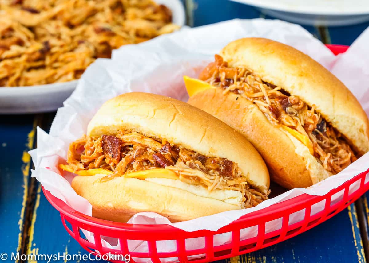 Pineapple Bacon Barbecue Chicken sandwiches