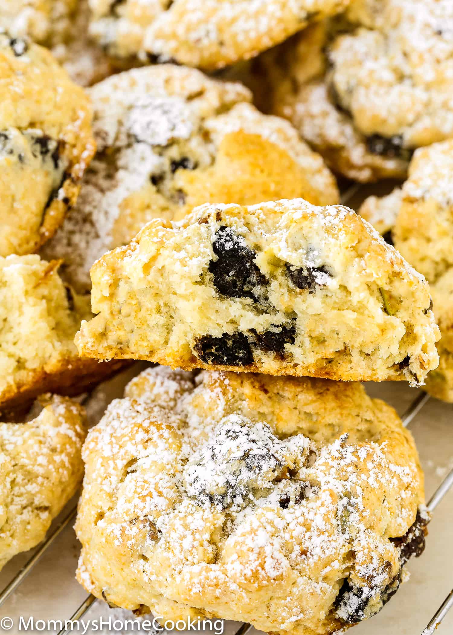 These Eggless Prune-Pistachio Scones are über buttery and flaky! Made from scratch with California prunes and pistachios, these scones make a delightful sweet treat for any occasion. They will be a big hit every time you make them. https://mommyshomecooking.com