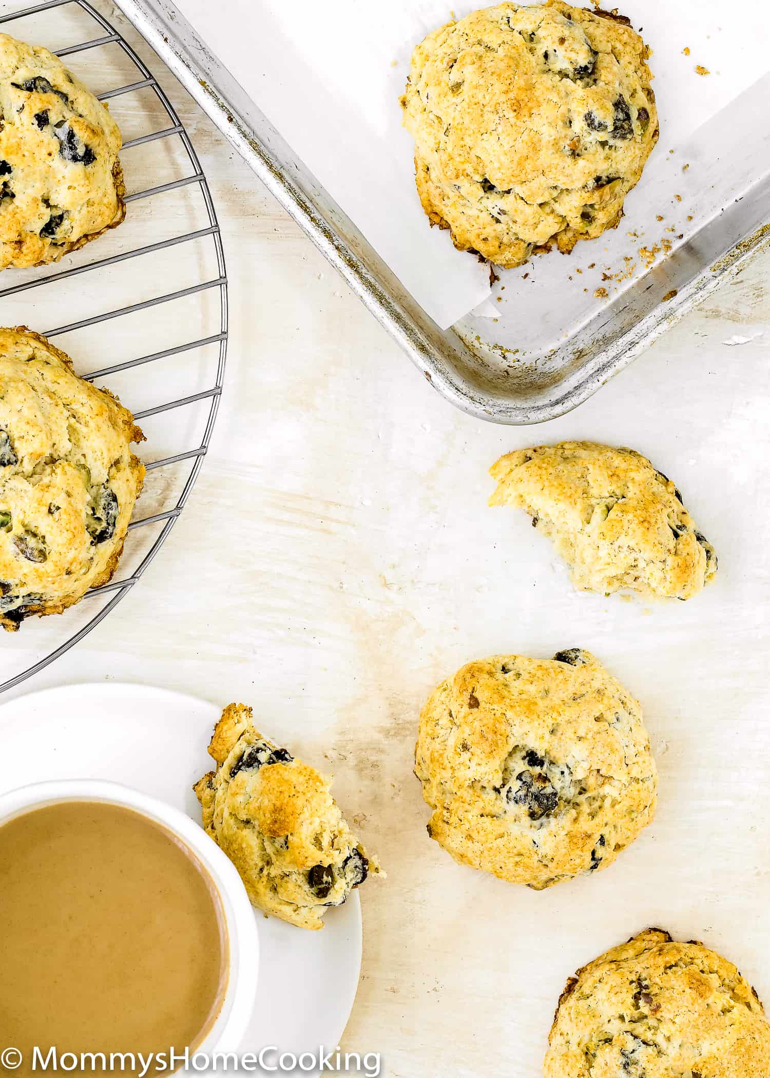 These Eggless Prune-Pistachio Scones are über buttery and flaky! Made from scratch with California prunes and pistachios, these scones make a delightful sweet treat for any occasion. They will be a big hit every time you make them. https://mommyshomecooking.com