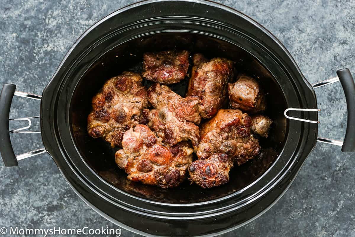 SEARED OXTAIL ON A SLOW COOKER