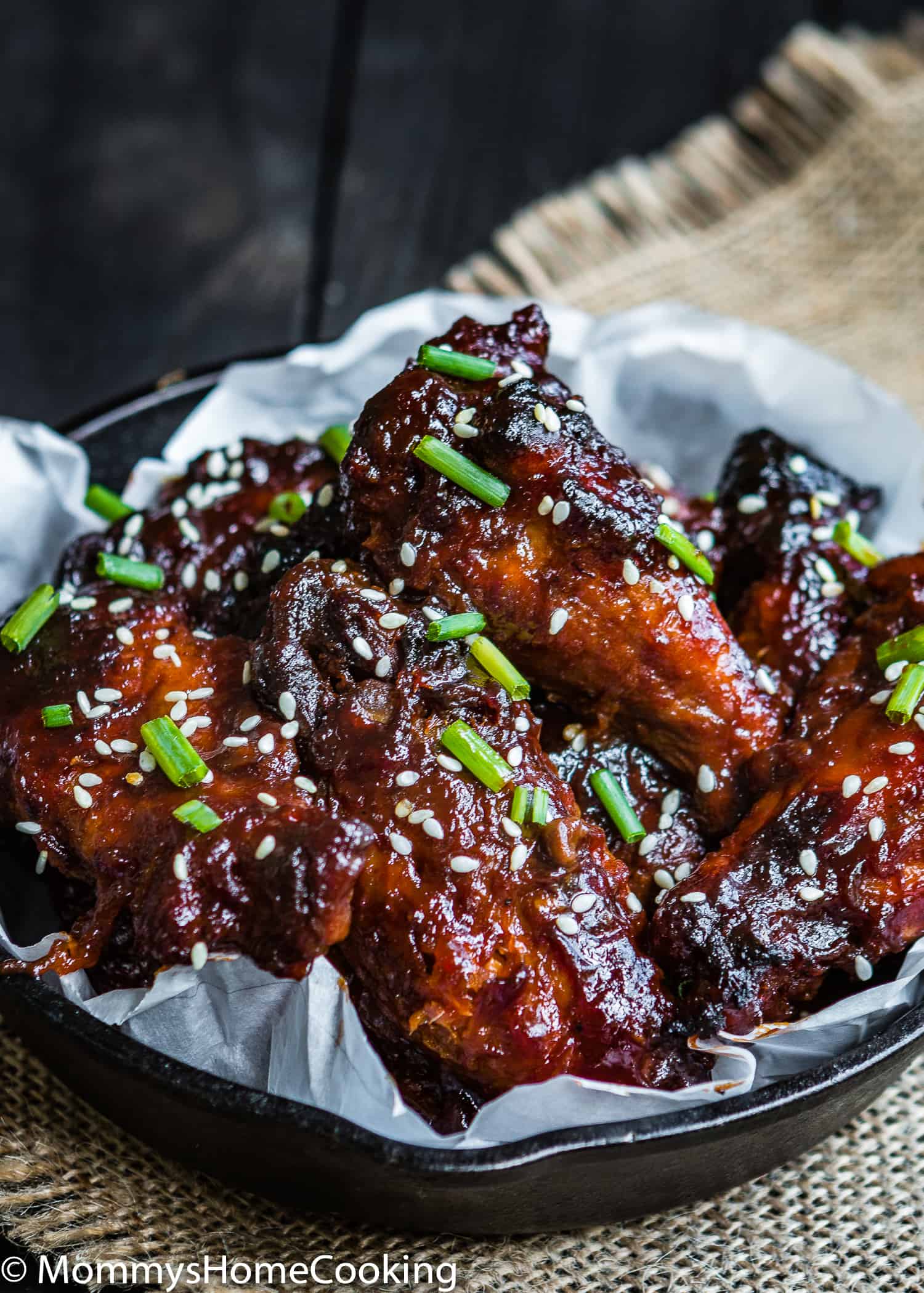 Damn... these Slow Cooker Pineapple Barbecue Chicken Wings are sooo good! They are smothered in a sweet spicy pineapple barbecue sauce and unbelievably easy to make. These make a fantastic appetizer or an easy game-day dish to share. https://mommyshomecooking.com