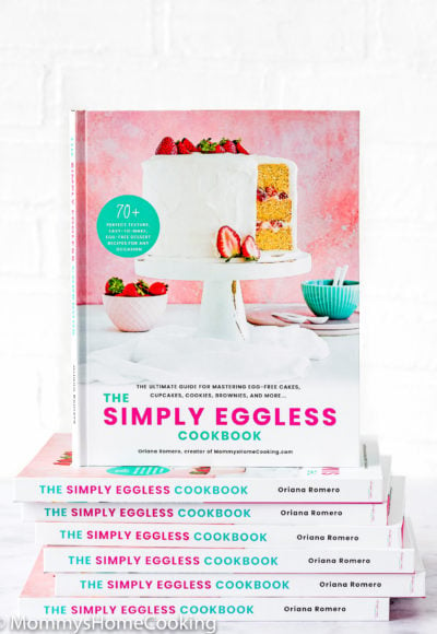The Simply Eggless Cookbook stack